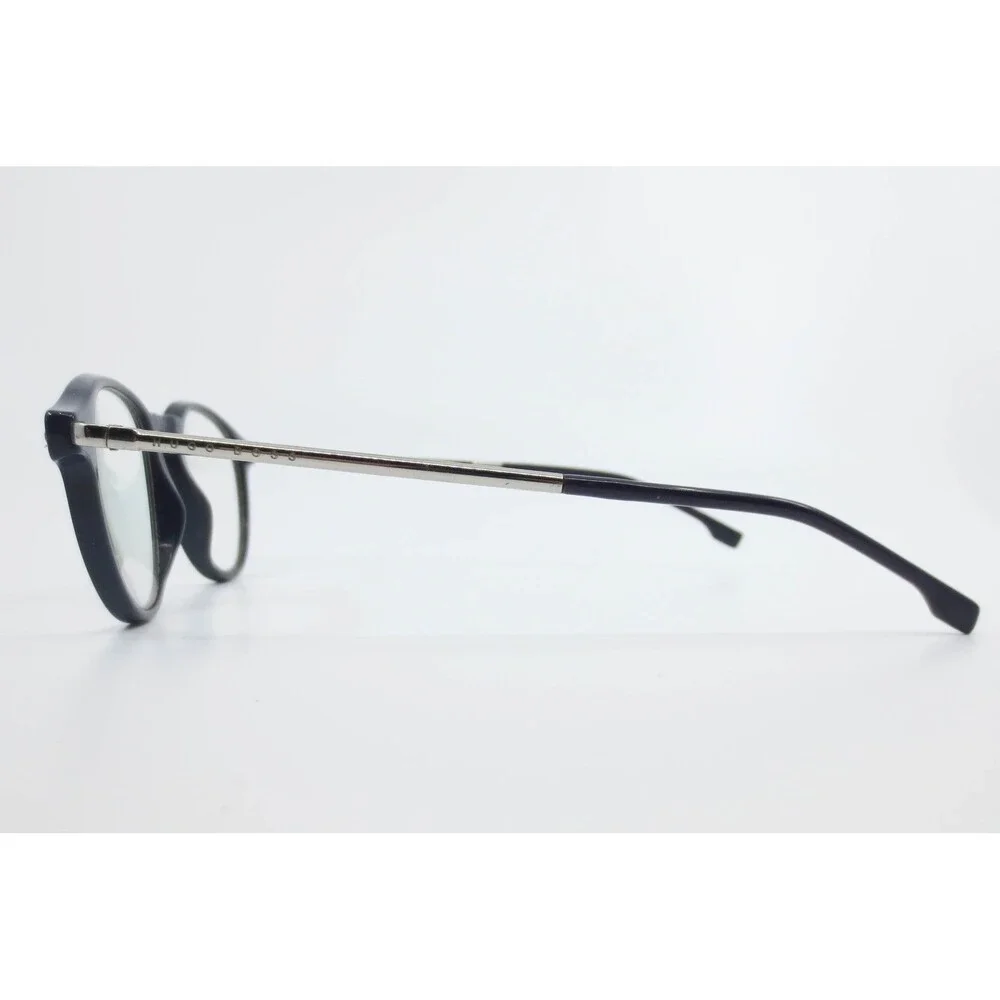 Hugo Boss BOSS 0932 PJP Round Blue Silver Eyeglasses Frames 140mm Mens Womens
